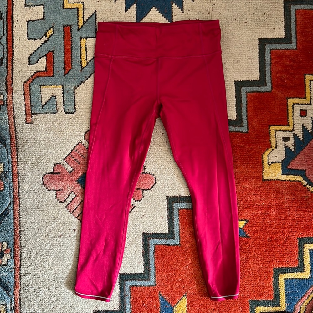 Red Athleta Leggings